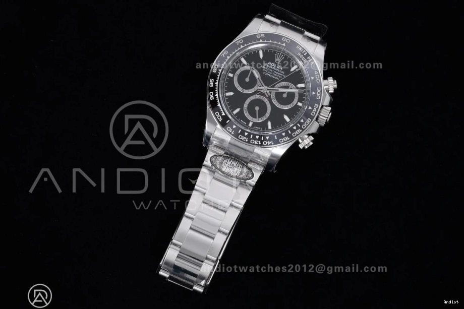 DD4131 SS Dial Best on 904L Daytona Bracelet Clean Black Edition 1:1 2023 126500 Steel 0518